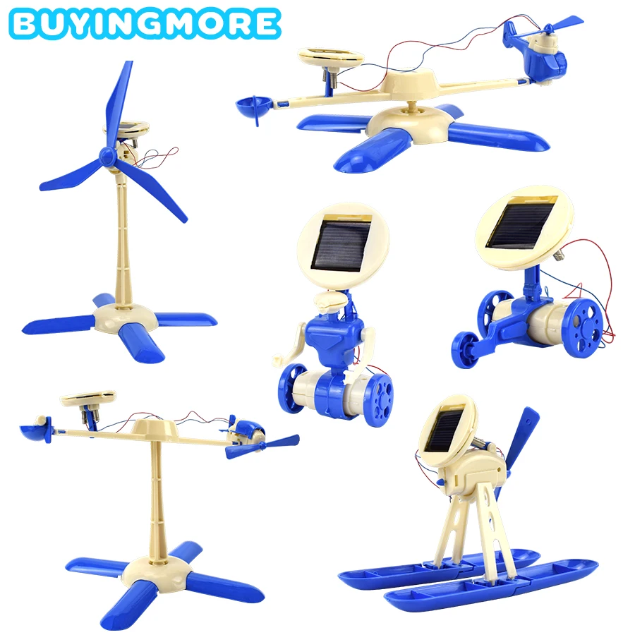 6 IN 1 Solar Robotics Educational Kits Toy for Children Do It Yourself Assembly Science Toys Plastic Model Kit DIY Plane Airboat
6 IN 1 Solar Robotics Educational Kits Toy for Children Do It Yourself Assembly Science Toys Plastic Model Kit DIY Plane Airboat
