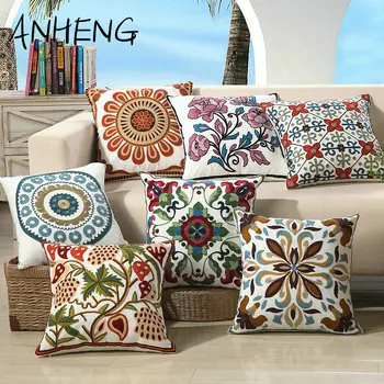 Ethnic Style Embroidery Cushion Cover Multiple Colour Square Pillowcover Cotton Decoration for Sofa Home Car Pillowcase 
Ethnic Style Embroidery Cushion Cover Multiple Colour Square Pillowcover Cotton Decoration for Sofa Home Car Pillowcase