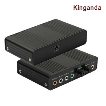 6 Channel 5.1 Optical External Audio Card Converter CM6206 Chipset for Laptop Desktop For Win 7 Professional USB Sound Card
6 Channel 5.1 Optical External Audio Card Converter CM6206 Chipset for Laptop Desktop For Win 7 Professional USB Sound Card