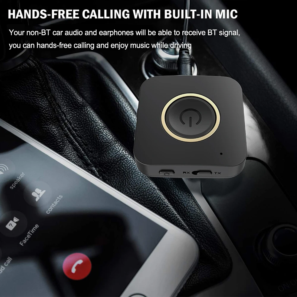 New 2-in-1 Mini BT 5.0 Wireless Transmitter Receiver Music Audio Adapter with aptX Low Latency 3.5mm Aux Jack for Electric Music
New 2-in-1 Mini BT 5.0 Wireless Transmitter Receiver Music Audio Adapter with aptX Low Latency 3.5mm Aux Jack for Electric Music
