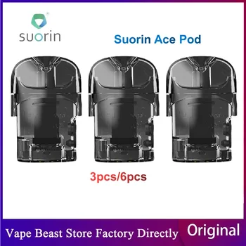 3pcs/6pcs Original Suorin Ace Pod Designed For Suorin Ace Kit/Suorin Shine Kit W/ 2ml capacity & Inbuilt 1.0ohm Coil E-cig Pod 
3pcs/6pcs Original Suorin Ace Pod Designed For Suorin Ace Kit/Suorin Shine Kit W/ 2ml capacity & Inbuilt 1.0ohm Coil E-cig Pod