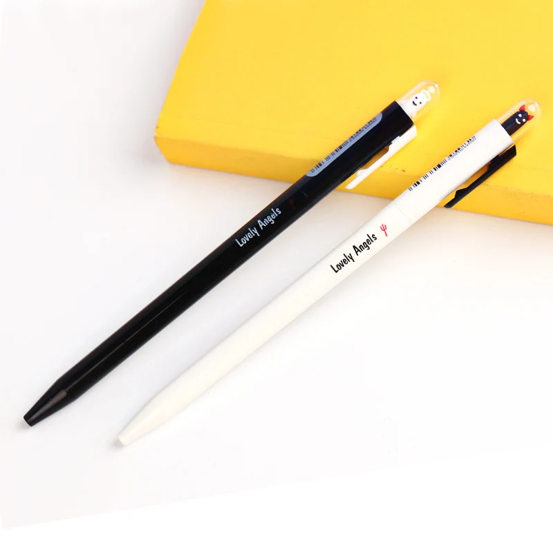 Ручка гелевая 0 5 мм черные чернила 4 шт. F816 | Канцтовары для офиса и дома