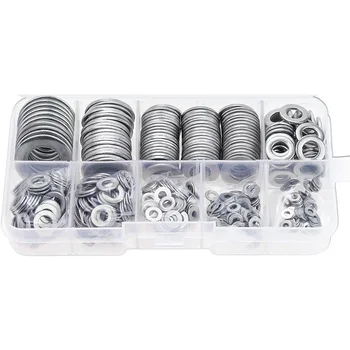 Flat Washer Plain Washer Gaskets,Flat Washers Assortment Kit,304 Stainless Steel (9 Sizes,600 Pieces)
Flat Washer Plain Washer Gaskets,Flat Washers Assortment Kit,304 Stainless Steel (9 Sizes,600 Pieces)