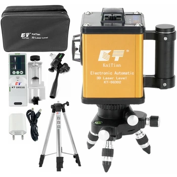 Kaitian 3D Laser Level Tripod Powerful High Precision Green 3D Electronic Automatic 360 Horizontal Vertical 12 Line Level Lasers
Kaitian 3D Laser Level Tripod Powerful High Precision Green 3D Electronic Automatic 360 Horizontal Vertical 12 Line Level Lasers