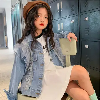Girls lace patchwork denim jackets 2020 spring autumn new fashion cowboy coats children outerwea teenage tops 4-12Y WS1769
Girls lace patchwork denim jackets 2020 spring autumn new fashion cowboy coats children outerwea teenage tops 4-12Y WS1769