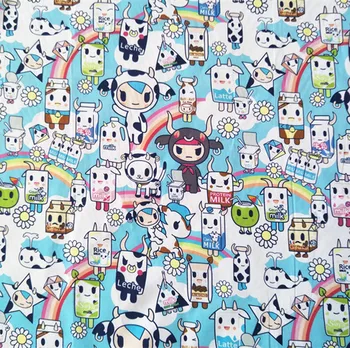 148cm Width Cartoon Cow Rainbow Star Printed Blue Cotton Fabric for Baby Boy Clothes Hometextile Cushion Cover DIY
148cm Width Cartoon Cow Rainbow Star Printed Blue Cotton Fabric for Baby Boy Clothes Hometextile Cushion Cover DIY