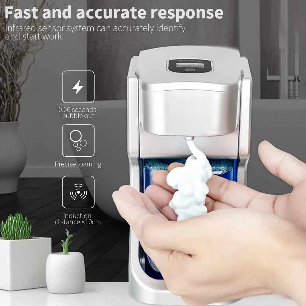 Soap Dispenser Foam 500ML Quantitative Wall Mount Creative Ouchless Automatic Hand Washer Soap Dispenser Soap Pump
Soap Dispenser Foam 500ML Quantitative Wall Mount Creative Ouchless Automatic Hand Washer Soap Dispenser Soap Pump