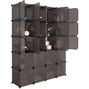Modular Closet Cabinet Bookcase Storage Shelf Plastic 20 Cube Organizer Stackable Design Multifunctional with Hanging Rod Brown
Modular Closet Cabinet Bookcase Storage Shelf Plastic 20 Cube Organizer Stackable Design Multifunctional with Hanging Rod Brown