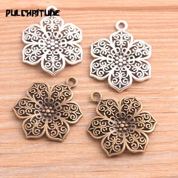 PULCHRITUDE 10pcs 23*31mm New Product Two Color Hollow Flower Charms Plant Hollow Pendant Jewelry Metal Alloy Jewelry Marking
PULCHRITUDE 10pcs 23*31mm New Product Two Color Hollow Flower Charms Plant Hollow Pendant Jewelry Metal Alloy Jewelry Marking