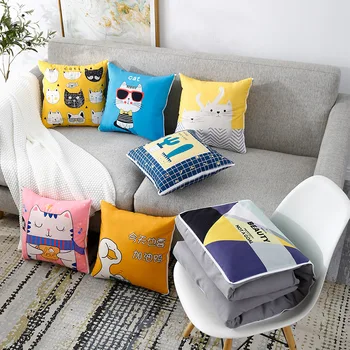 Printing Thickened Pillow Quilt Dual Purpose Vehicle Short Pile Blanket Office Cushion Double Side Nap Pillow Small Pillow
Printing Thickened Pillow Quilt Dual Purpose Vehicle Short Pile Blanket Office Cushion Double Side Nap Pillow Small Pillow