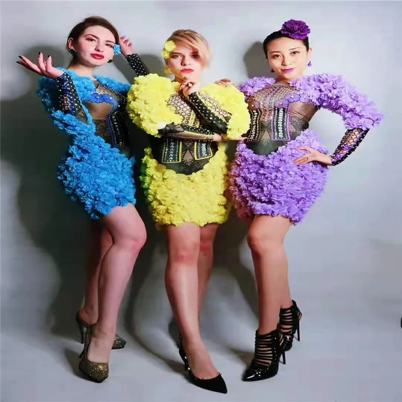 T10 Party women rhinestones skinny hip skirt dance stage costumes sexy crystal flowers female pole dance dress birthday wears ds 
T10 Party women rhinestones skinny hip skirt dance stage costumes sexy crystal flowers female pole dance dress birthday wears ds