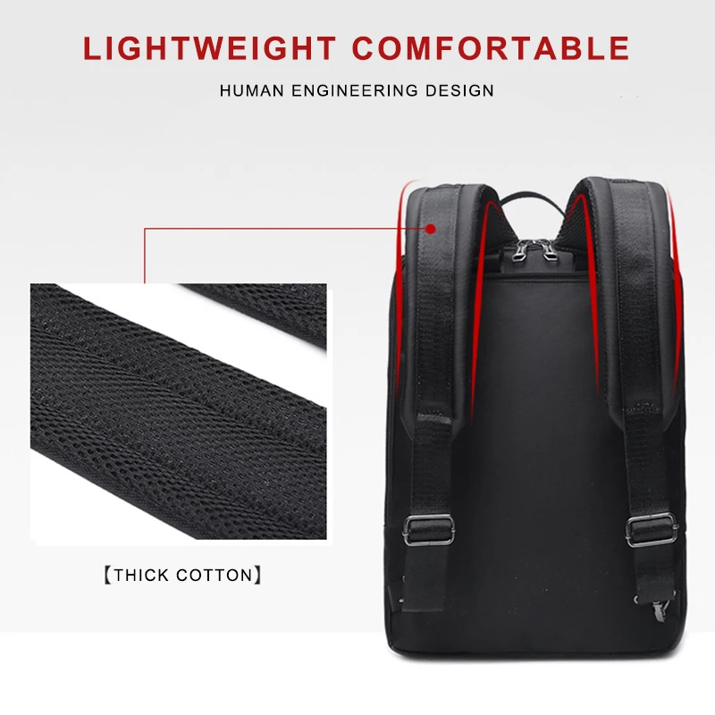 Рюкзак мужской для ноутбука 15 6 дюйма с USB зарядкой и защитой от кражи|Рюкзаки| |