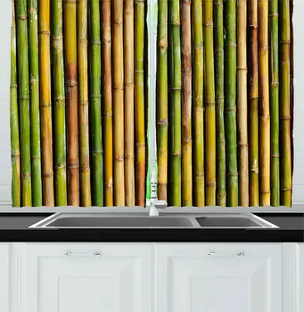Yellow Green Peace Kitchen Curtains Bamboo Tree Inspired Background Nature Theme Image Style Artwork for Kitchen Cafe Decor
Yellow Green Peace Kitchen Curtains Bamboo Tree Inspired Background Nature Theme Image Style Artwork for Kitchen Cafe Decor