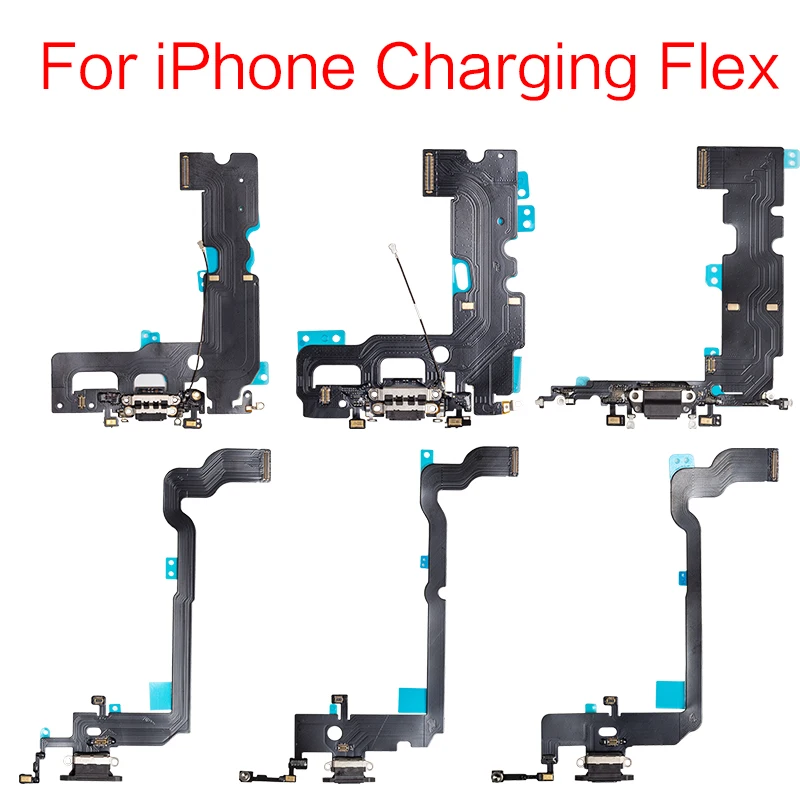 1 шт. для iPhone 7 8 Plus X XR XS MaxCharger док станция с USB портом гибкий кабель микрофоном и