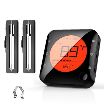 Wireless Bluetooth Meat Thermometer for Grilling,Digital Instant Read Meat Thermometer with 2 Probes for Cooking BBQ
Wireless Bluetooth Meat Thermometer for Grilling,Digital Instant Read Meat Thermometer with 2 Probes for Cooking BBQ