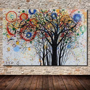 Arthyx Hand Painted Tree Of Life Oil Painting On Canvas Abstract Pop Art Poster Wall Art Picture For Living Room Home Decoration
Arthyx Hand Painted Tree Of Life Oil Painting On Canvas Abstract Pop Art Poster Wall Art Picture For Living Room Home Decoration