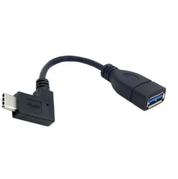 USB Cable 90 Degree Right Angled USB-C USB 3.1 Type C Male to A Female OTG Data Cable Splitter Cable USB Adapter Cables-L03
USB Cable 90 Degree Right Angled USB-C USB 3.1 Type C Male to A Female OTG Data Cable Splitter Cable USB Adapter Cables-L03