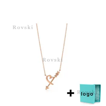 XL TFX Rllen sterling silver rose gold arrow heart pendant necklace is perfect for ladies party jewelry wholesale free shipping.
XL TFX Rllen sterling silver rose gold arrow heart pendant necklace is perfect for ladies party jewelry wholesale free shipping.