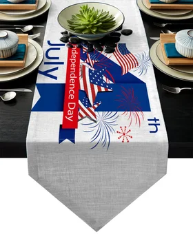 Independence Day Table Runner Table Flag Home Party Decorative Tablecloth Table Runners