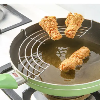 Practical Design Stainless Steel Oil Draining Rack Pot Steamer Frying Tray Home Kitchen Cooking Tool
Practical Design Stainless Steel Oil Draining Rack Pot Steamer Frying Tray Home Kitchen Cooking Tool