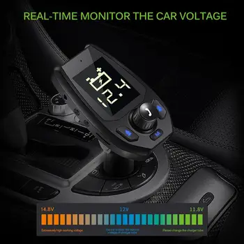 Onever FM Transmitter Bluetooth Adapter Bluetooth 5.0 5V 3.1A Battery Voltage Double USB Charger With Voice Prompts Modulator
Onever FM Transmitter Bluetooth Adapter Bluetooth 5.0 5V 3.1A Battery Voltage Double USB Charger With Voice Prompts Modulator