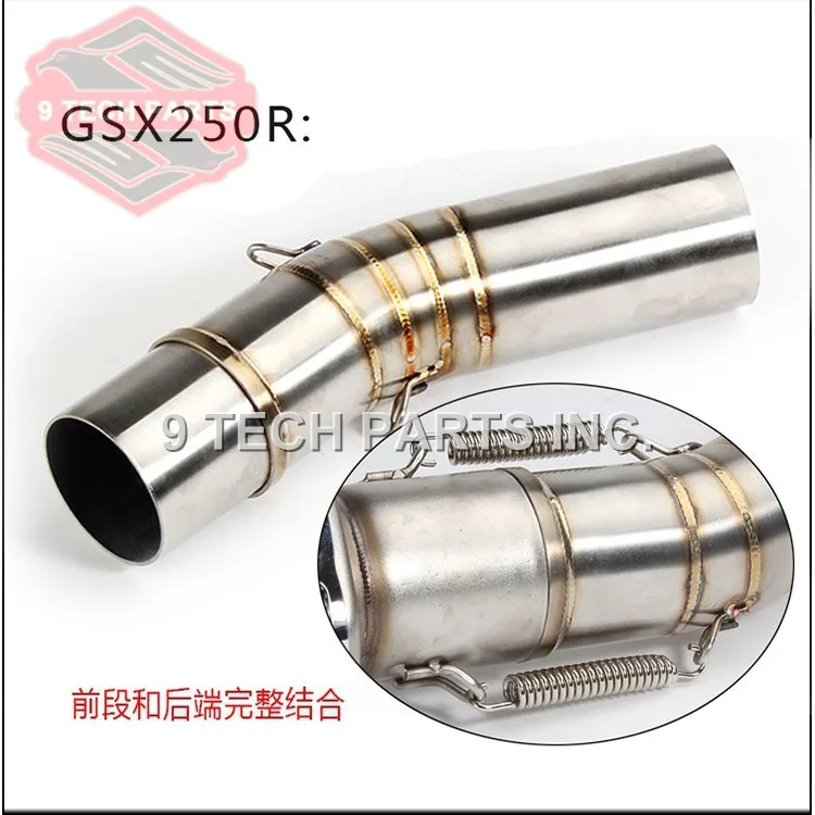 Motorcycle Exhaust middle pipe Connect Pipe Muffler Escap link pipe middle section adapter pipe for SUZUKI GSX250R GSX 250R
Motorcycle Exhaust middle pipe Connect Pipe Muffler Escap link pipe middle section adapter pipe for SUZUKI GSX250R GSX 250R