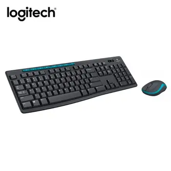 Logitech MK275 USB Wireless Keyboard 1000 DPI Optical Ergonomic Mouse Photoelectricity with Multimedia Function Key Combos Set