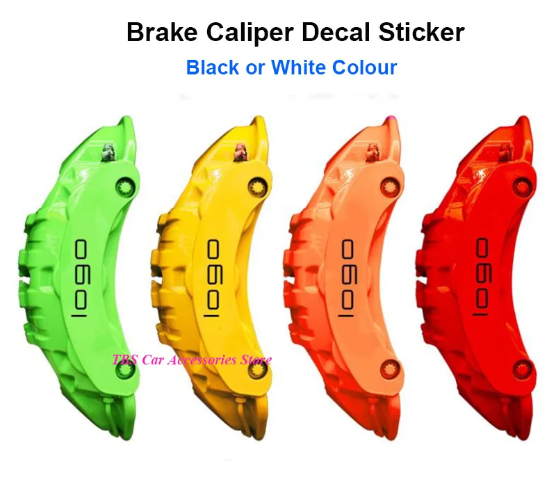 Set of 4 Black or White Brake Caliper Decal Sticker Emblem Logo High Temp
Set of 4 Black or White Brake Caliper Decal Sticker Emblem Logo High Temp