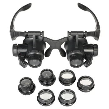 Headband Magnifier with LED Light for Jewelry Clock Electronics Repair Magnifying Glass Loupe with Precision Tweezers Be
Headband Magnifier with LED Light for Jewelry Clock Electronics Repair Magnifying Glass Loupe with Precision Tweezers Be