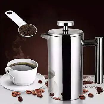 Double-layer Insulation Teapot With Filter Stainless Steel Coffee Maker 350ml Vacuum Insulated Double Wall Coffee Cafe Teapot
Double-layer Insulation Teapot With Filter Stainless Steel Coffee Maker 350ml Vacuum Insulated Double Wall Coffee Cafe Teapot