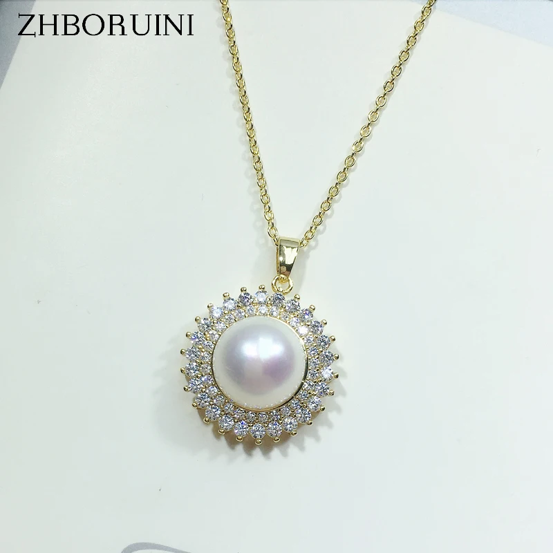 ZHBORUIN 2021 Fashion Pearl Necklace Gold Color Round Necklace Natural Freshwater Pearl Pendant Gift For Wedding Accessories
ZHBORUIN 2021 Fashion Pearl Necklace Gold Color Round Necklace Natural Freshwater Pearl Pendant Gift For Wedding Accessories