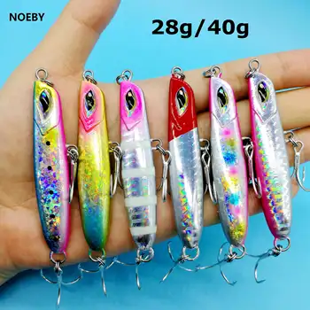 NOEBY 2PCS/lot 2020 new Metal Bait Sea Fresh Fishing Lure 28g/40g Jigging Bait Jig Bait Lead Fishing Lures
NOEBY 2PCS/lot 2020 new Metal Bait Sea Fresh Fishing Lure 28g/40g Jigging Bait Jig Bait Lead Fishing Lures