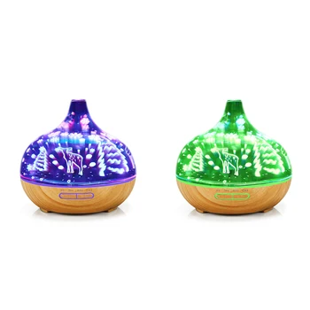 400ML 3D Glass Essential Oil Diffusers with Remote Control, Reindeer Pattern Aromatherapy Humidifier Aroma Diffuser, 7 Color Cha
400ML 3D Glass Essential Oil Diffusers with Remote Control, Reindeer Pattern Aromatherapy Humidifier Aroma Diffuser, 7 Color Cha