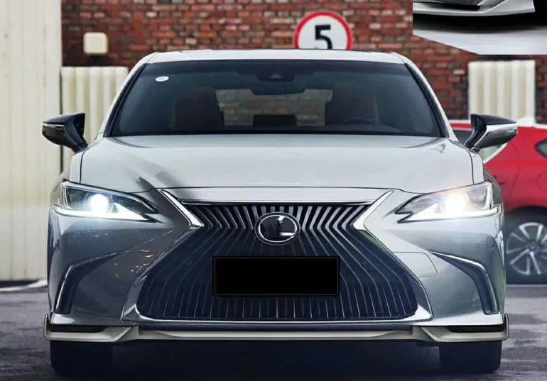 Для 2018-2019 LEXUS ES250 ES300 ES350 передний бампер спойлер PP и углеродного волокна Материал