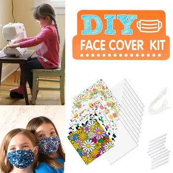 DIY Face Kit DIY Face Cover Material Crafts Floral Cotton Fabric 20pcs 25x25cm Mask Cloth 10pcs Nose Bridge 20pcs Mask Rope #LR3
DIY Face Kit DIY Face Cover Material Crafts Floral Cotton Fabric 20pcs 25x25cm Mask Cloth 10pcs Nose Bridge 20pcs Mask Rope #LR3
