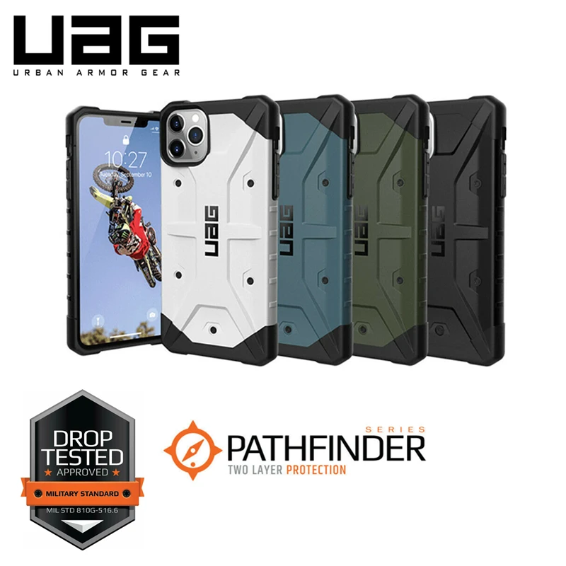 Official UAG Pathfinder SERIES Military Spec Case - Rugged Cover For for iPhone 11/11 Pro for iPhone 11 Pro Max
Official UAG Pathfinder SERIES Military Spec Case - Rugged Cover For for iPhone 11/11 Pro for iPhone 11 Pro Max