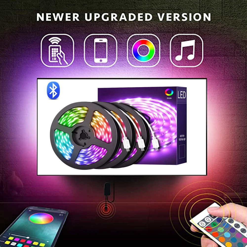 5050 LED Strip WIFI RGB RGBW RGBWW 5M 10M 15M RGB Led Color Changeable Flexible LED Strip Light + WIFI Remote Controller + Power
5050 LED Strip WIFI RGB RGBW RGBWW 5M 10M 15M RGB Led Color Changeable Flexible LED Strip Light + WIFI Remote Controller + Power