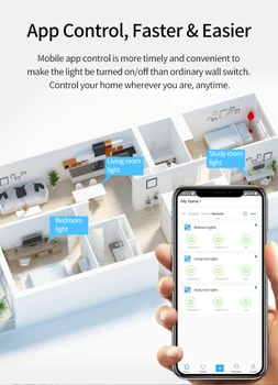 2.4G Smart Wall Switch Single Live Wire No-Neutral Line Smart Switch Bluetooth Protocol EWeLink APP Control Smart Home
2.4G Smart Wall Switch Single Live Wire No-Neutral Line Smart Switch Bluetooth Protocol EWeLink APP Control Smart Home