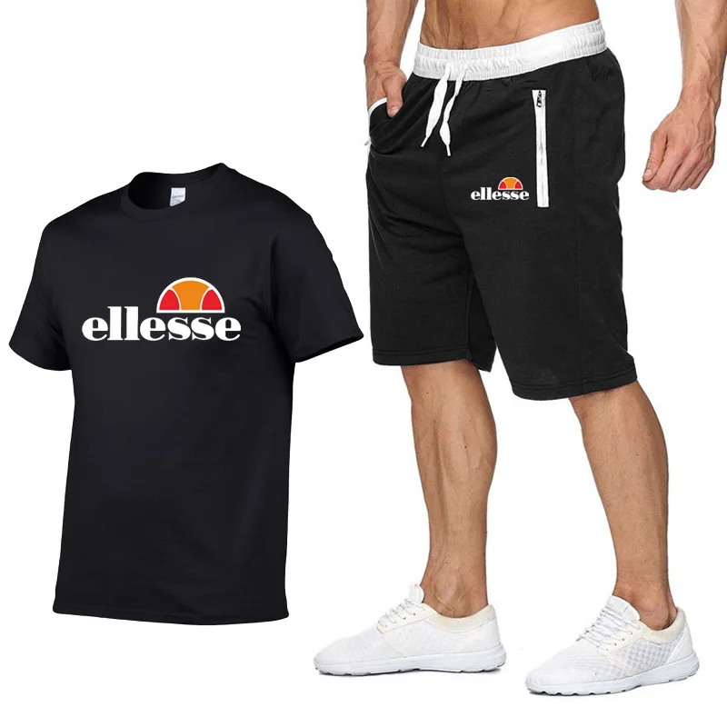 New Brand Cotton Mens Sets Summer Short sleeve t-Shirts Sets Mens Shorts Set Contrast color Two Piece Set Shorts+homme Tracksuit
New Brand Cotton Mens Sets Summer Short sleeve t-Shirts Sets Mens Shorts Set Contrast color Two Piece Set Shorts+homme Tracksuit