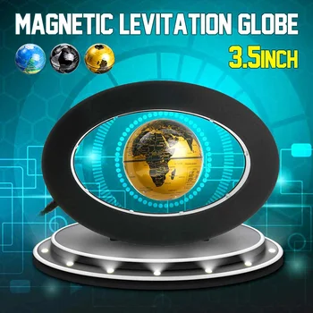 3.5" Magnetic Levitation Floating Globe World Map Display Oval Shape 3 Colors With LED Light Lamp For Office Home Decoration
3.5" Magnetic Levitation Floating Globe World Map Display Oval Shape 3 Colors With LED Light Lamp For Office Home Decoration