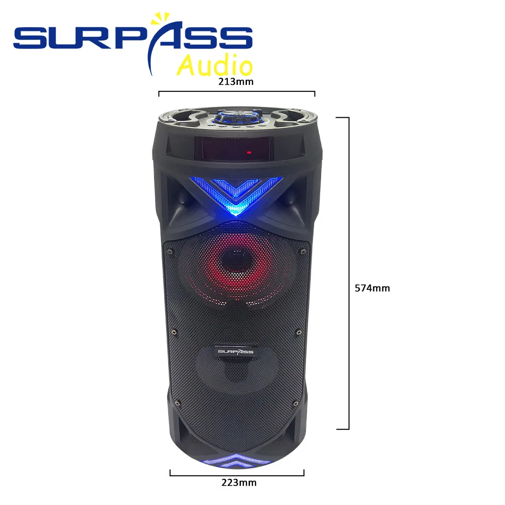 Party Subwoofer Mobile APP Control Speaker Portable Wireless Speakers Bluetooth with Handles on Both Sides for Outdoors, Home
Party Subwoofer Mobile APP Control Speaker Portable Wireless Speakers Bluetooth with Handles on Both Sides for Outdoors, Home