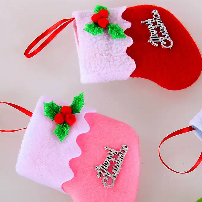 christmas stocking xmas decor stocks hanging stockings polyester