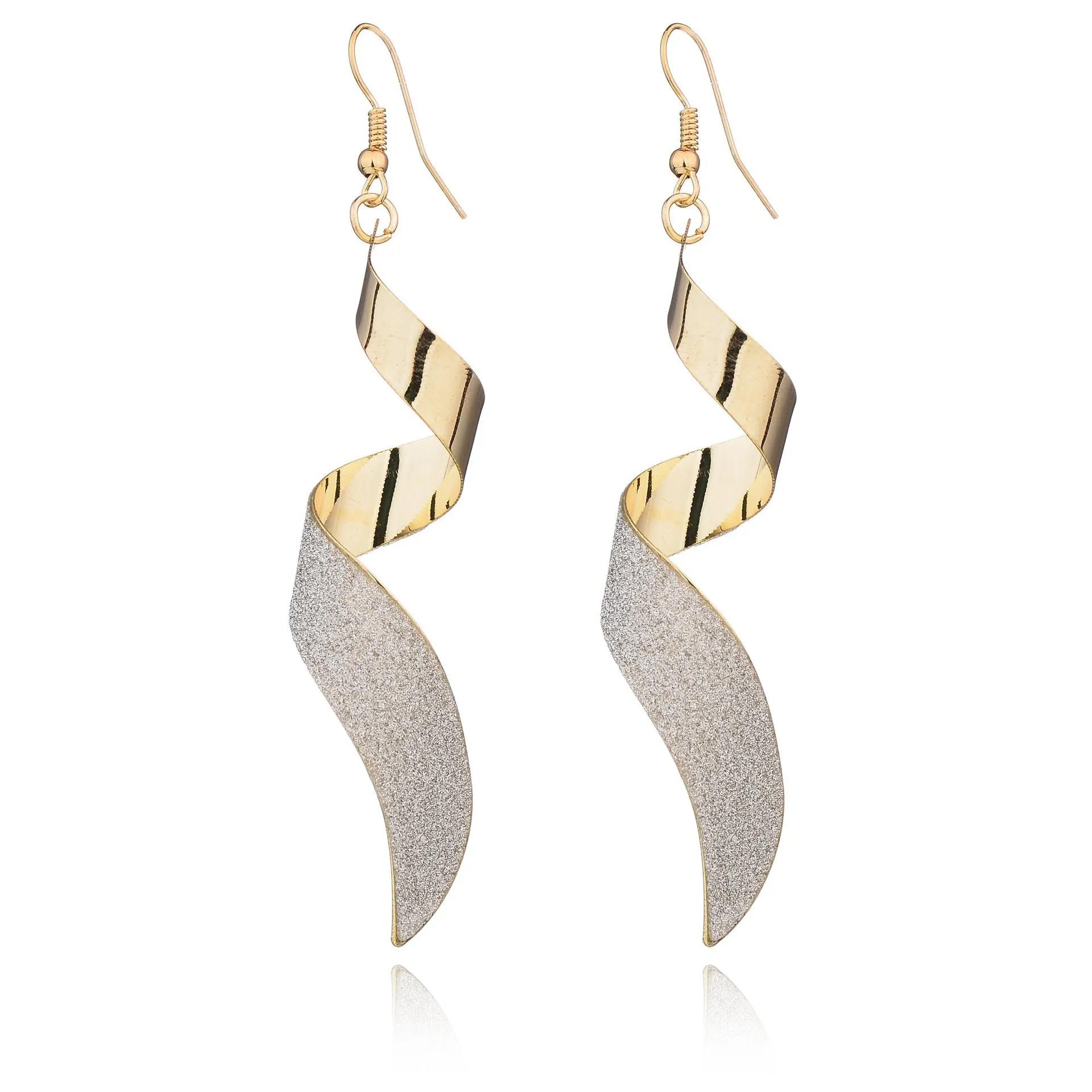 New 1Pair Women Twist Spiral Dangle Charm Earrings Jewelry Valentine's Day Gift Silver Gold Black stainless steel Long Earrings
New 1Pair Women Twist Spiral Dangle Charm Earrings Jewelry Valentine's Day Gift Silver Gold Black stainless steel Long Earrings