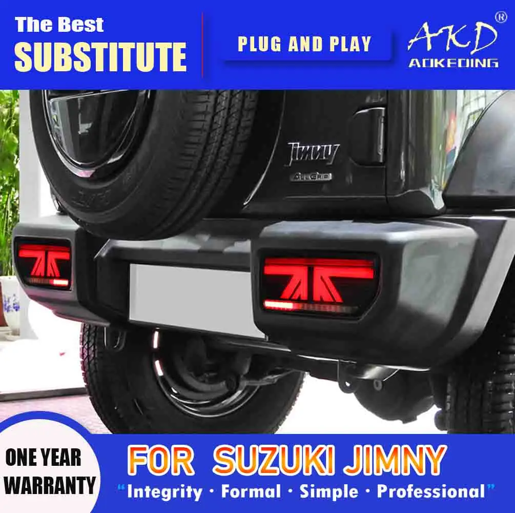 AKD Tail Lamp for Suzuki Jimny LED Tail Light 2018-2020 Jimny Rear Fog Brake Turn Signal Automotive Accessories 
AKD Tail Lamp for Suzuki Jimny LED Tail Light 2018-2020 Jimny Rear Fog Brake Turn Signal Automotive Accessories