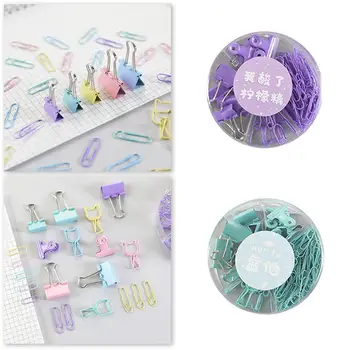 94 Pcs/pack Cute Colorful Metal Clips Documents Paper For Office School Stationery Clips Binder Pins Sets Combination Clips A6L1
94 Pcs/pack Cute Colorful Metal Clips Documents Paper For Office School Stationery Clips Binder Pins Sets Combination Clips A6L1