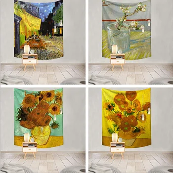 Famous Van Gogh Geometry Print Tapestries Wall Hanging Sunflower Tapestry Decorative Blanket Fabric Bedroom Living Room
Famous Van Gogh Geometry Print Tapestries Wall Hanging Sunflower Tapestry Decorative Blanket Fabric Bedroom Living Room