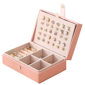 Jewelry Box Female Earrings Princess Simple Korean Portable Small European-Style Packaging Bag Earrings Ring Inner Bag 
Jewelry Box Female Earrings Princess Simple Korean Portable Small European-Style Packaging Bag Earrings Ring Inner Bag