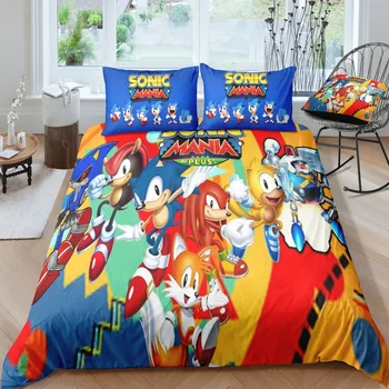 3D Cartoon Sonic Kriby Games Theme Digital Printed Duvet Cover with Pillow Cover Bedding Set for Kids and Gamer Bedroom Decor
3D Cartoon Sonic Kriby Games Theme Digital Printed Duvet Cover with Pillow Cover Bedding Set for Kids and Gamer Bedroom Decor