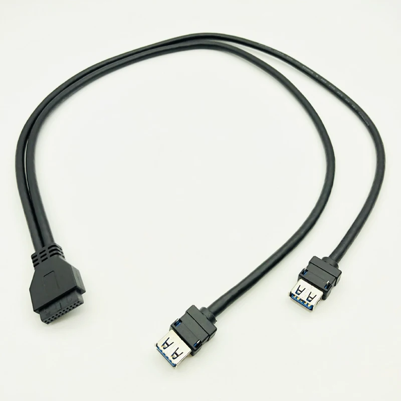 USB 3.0 20Pin Front Panel Cable USB3.0 Hub USB 3.0 Dual Port USB 3.0 Female to Motherboard 20 Pin Header Connector Adapter Cable
USB 3.0 20Pin Front Panel Cable USB3.0 Hub USB 3.0 Dual Port USB 3.0 Female to Motherboard 20 Pin Header Connector Adapter Cable