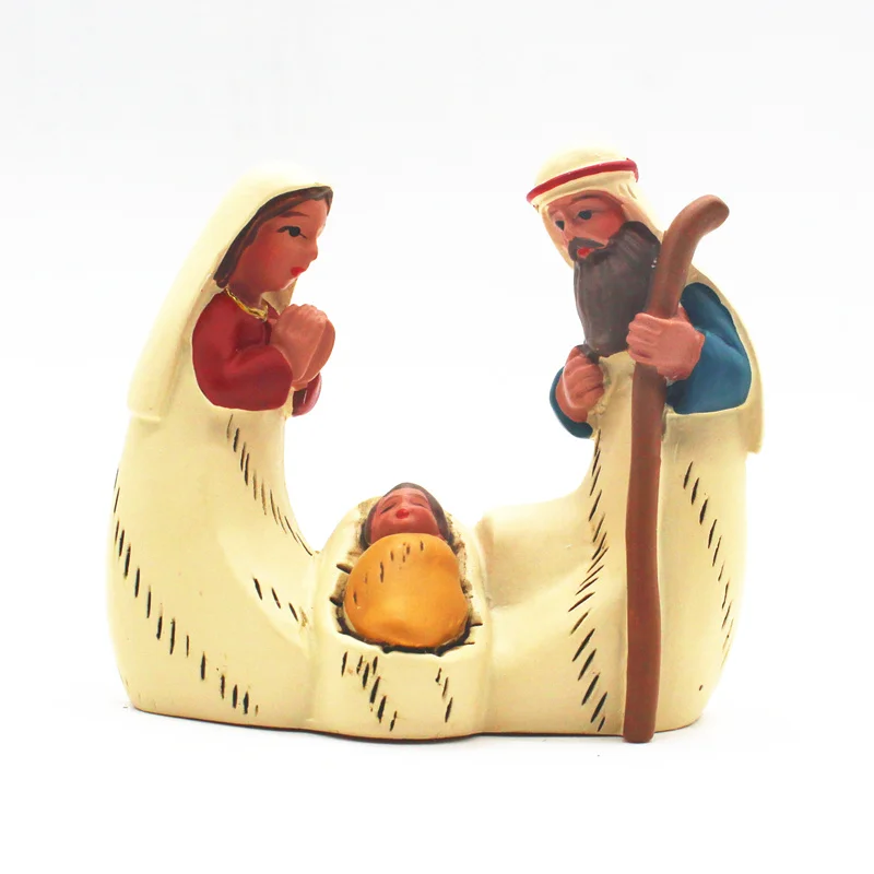 Jesus firgurines Crib Chirstmas Manger Church Utensils christmas births for the home 
Jesus firgurines Crib Chirstmas Manger Church Utensils christmas births for the home